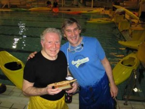 Gerry and Mark (trophy sculptor). 