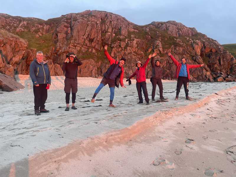 Sunset from the camp above Achmelvich Bay